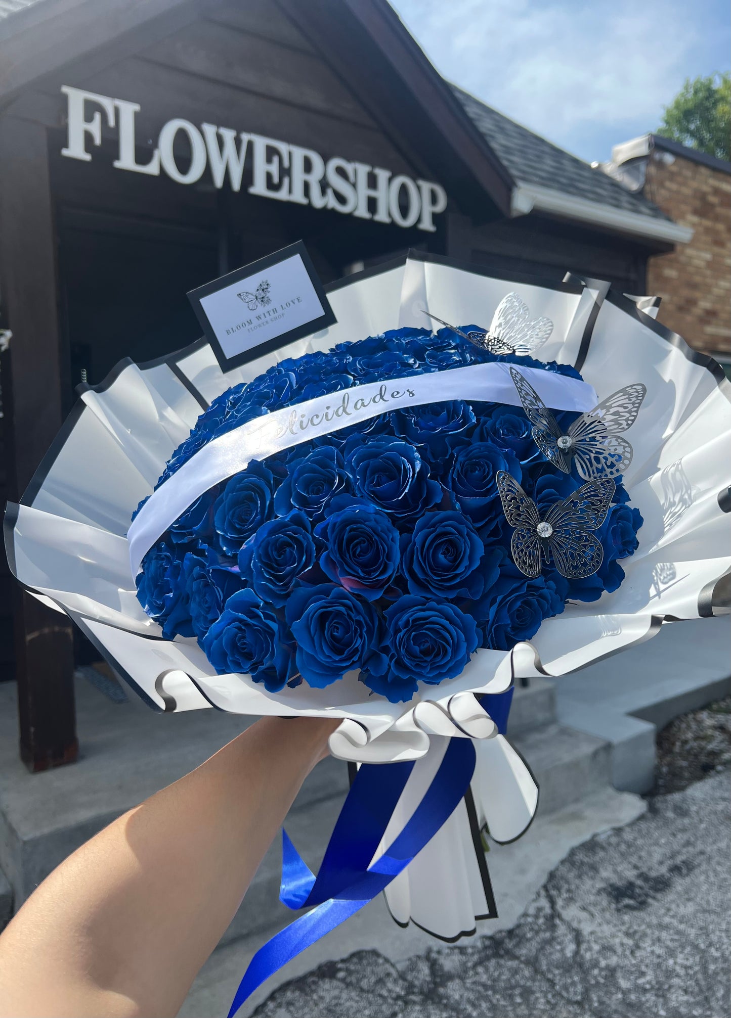 Blue Rose Bouquet