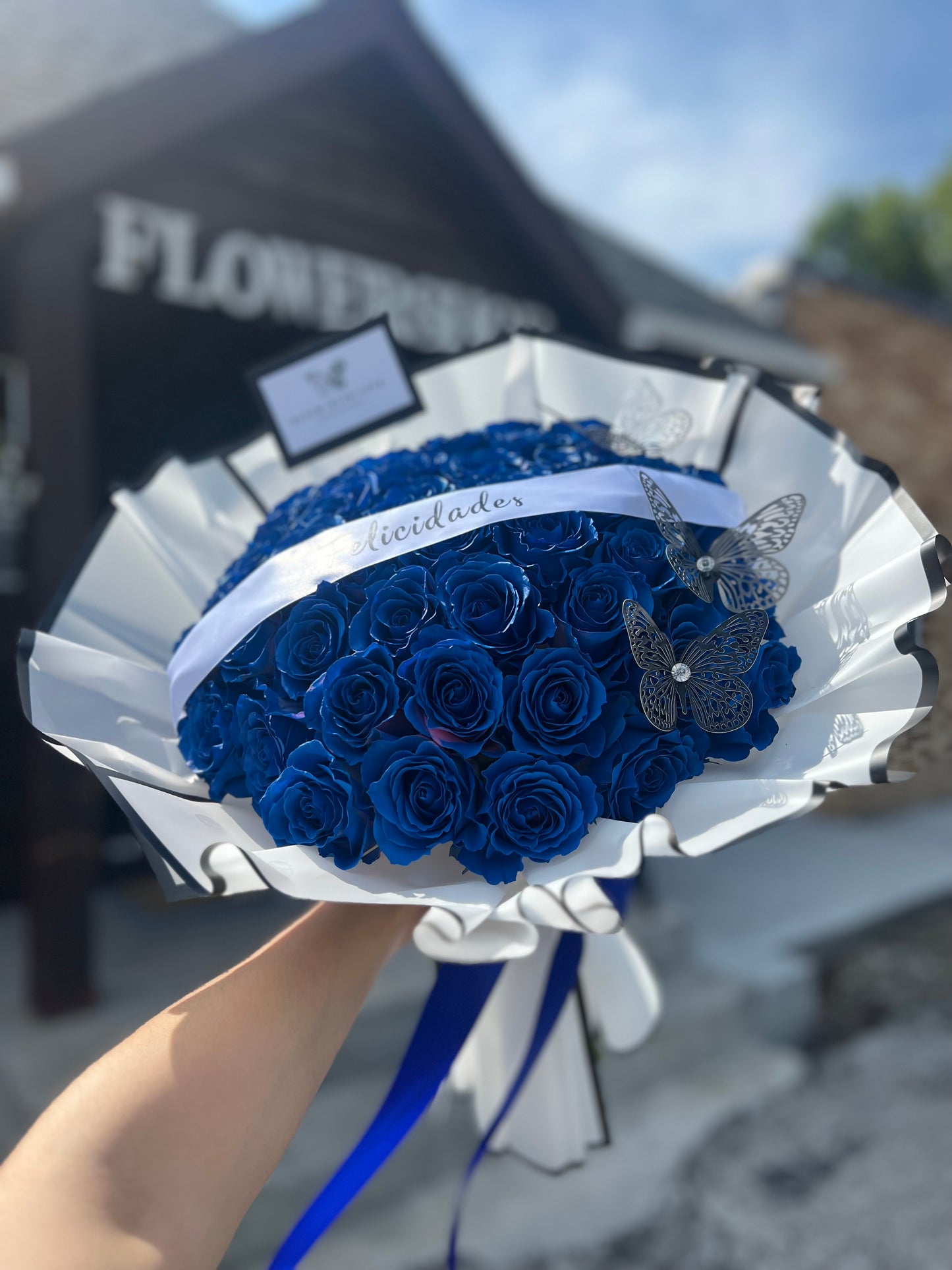 Blue Rose Bouquet