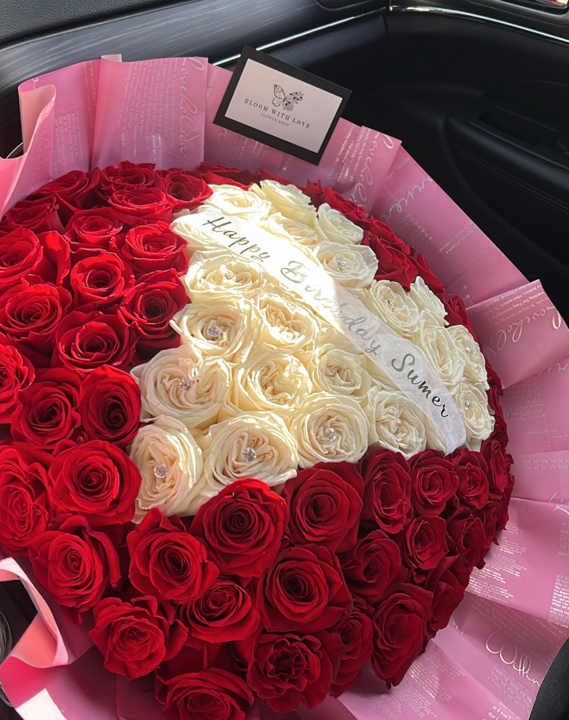 Heart Rose Bouquet – Bloom with Love Flowershop