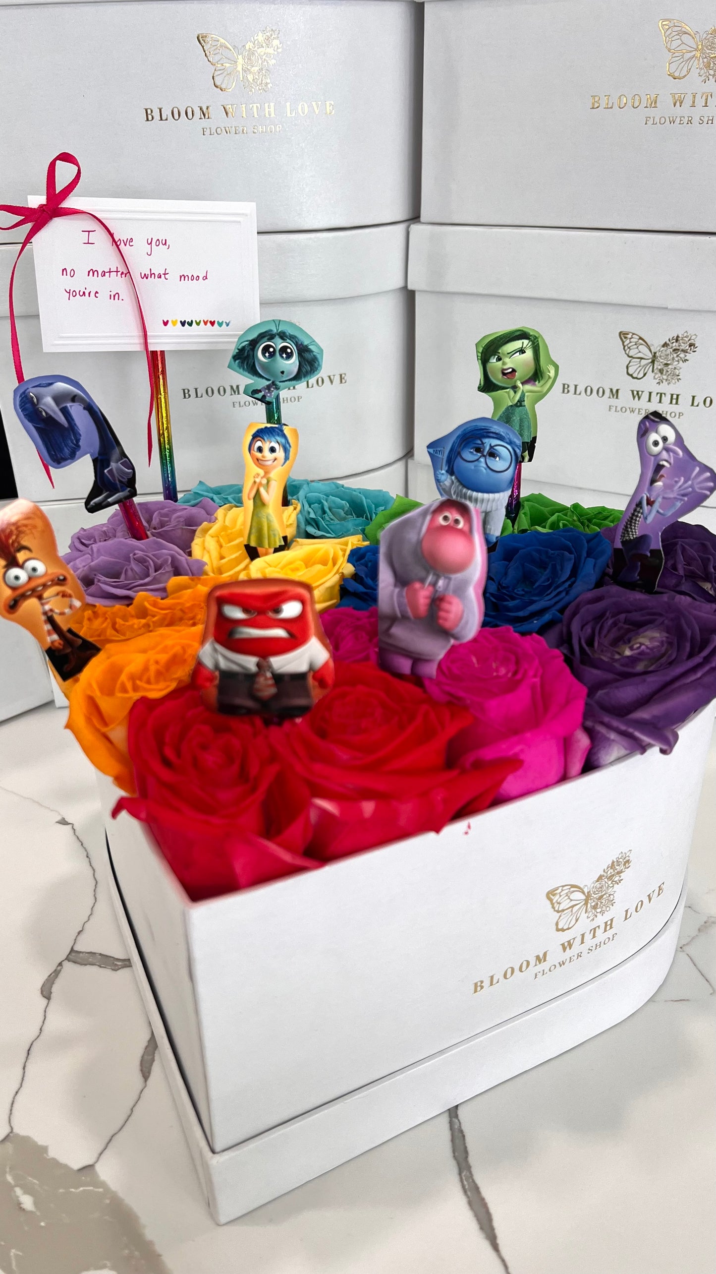 Inside Out Theme Heart Box