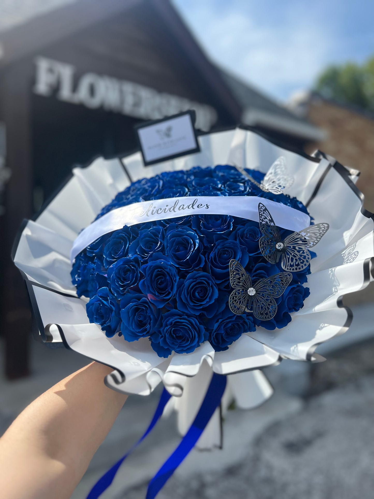 Blue Rose Bouquet